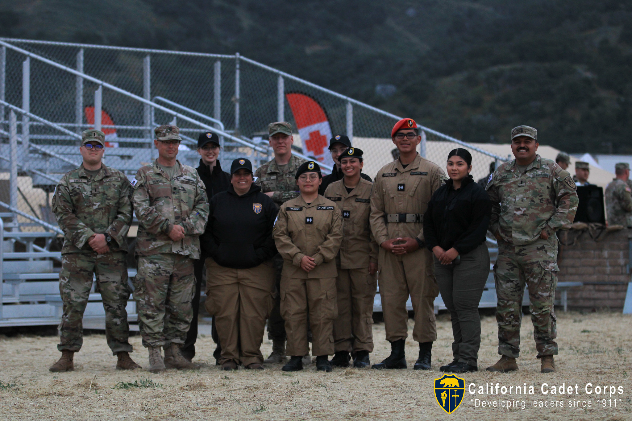 California Cadet Corps cadets at a Corps event