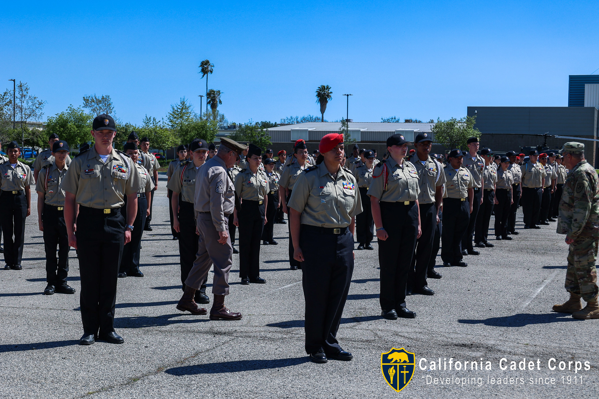 California Cadet Corps cadets at a Corps event