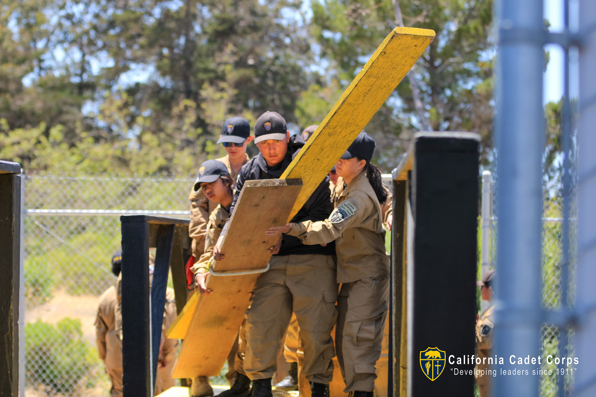 California Cadet Corps cadets at a Corps event