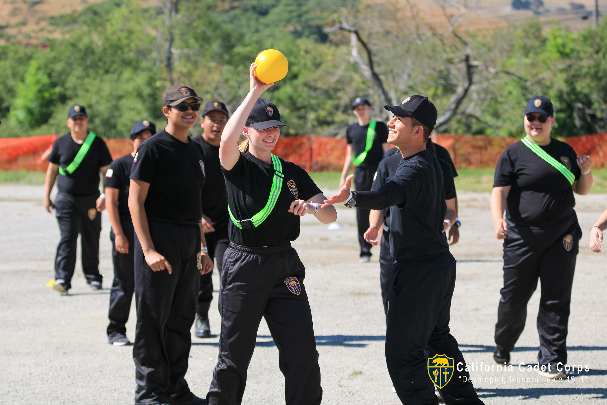 California Cadet Corps cadets at a Corps event